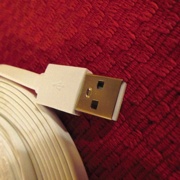 NEW - TWO -   20 FT. FLAT POWER EXTENSION DATA SYNC  CORD still in PACKAGE - Picture 3 of 6